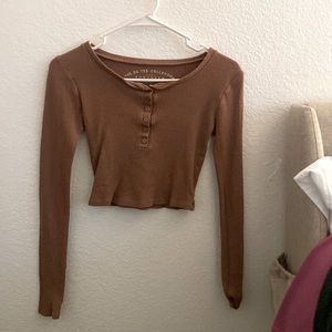 Aeropostale waffle longsleeve top, never worn